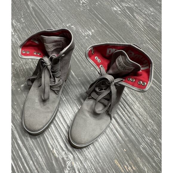 Timberland A2592 Carnaby Y2K Fold-Down Grey Red Boots Size 8 Stomp main image 9